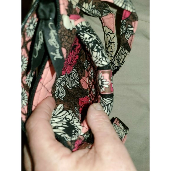 VERA BRADLEY Lizzy Crossbody MOCHA ROUGE Purse Wallet Mini Handbag - Picture 5 of 6